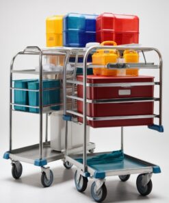 3 tier medical trolley