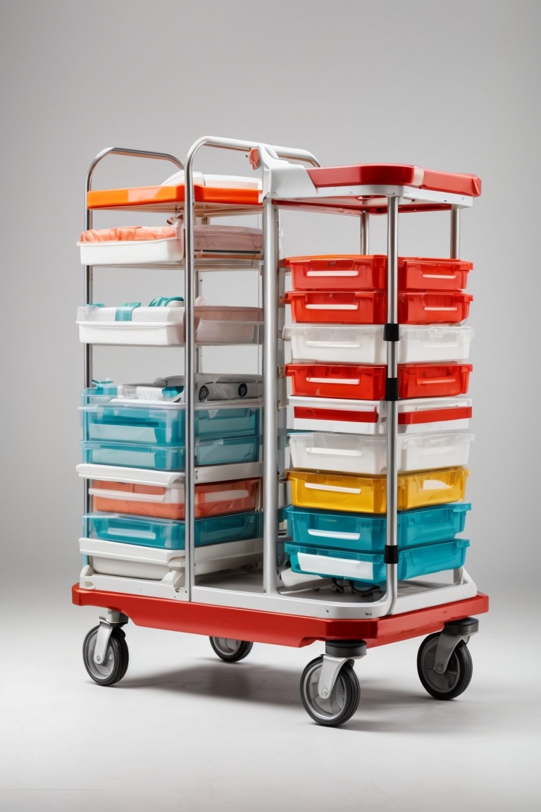 surgical dressing trolley