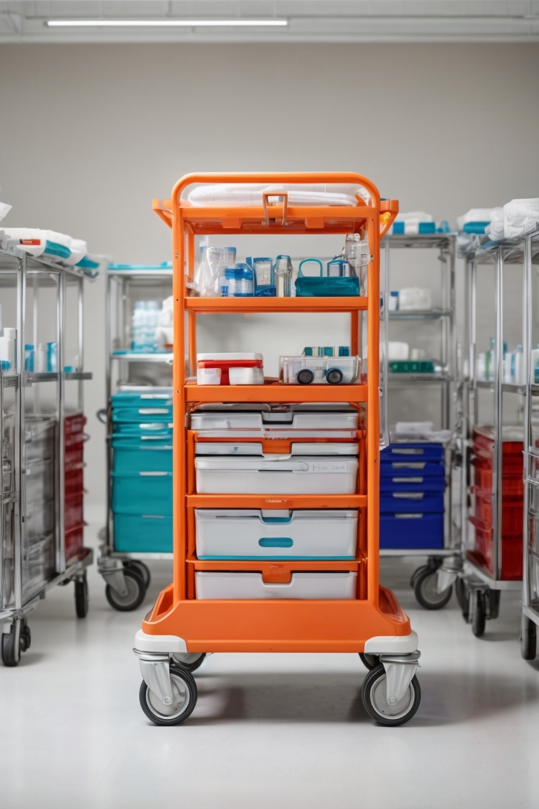 surgical instrument trolley