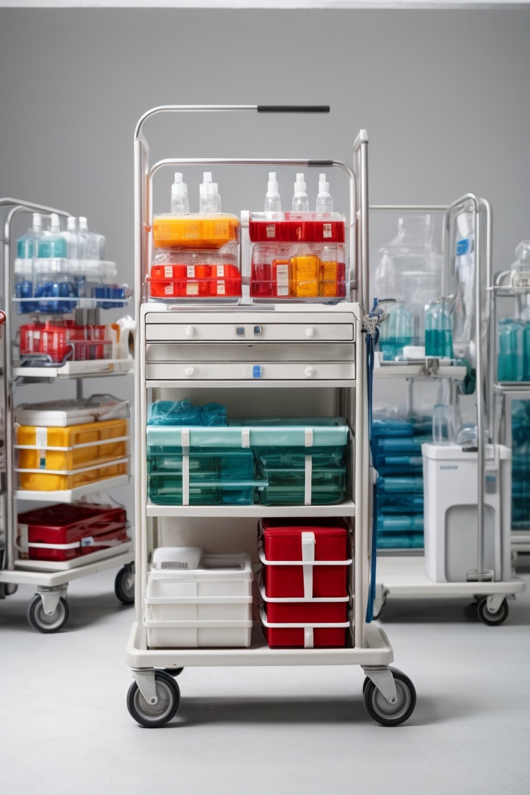patient monitor trolley