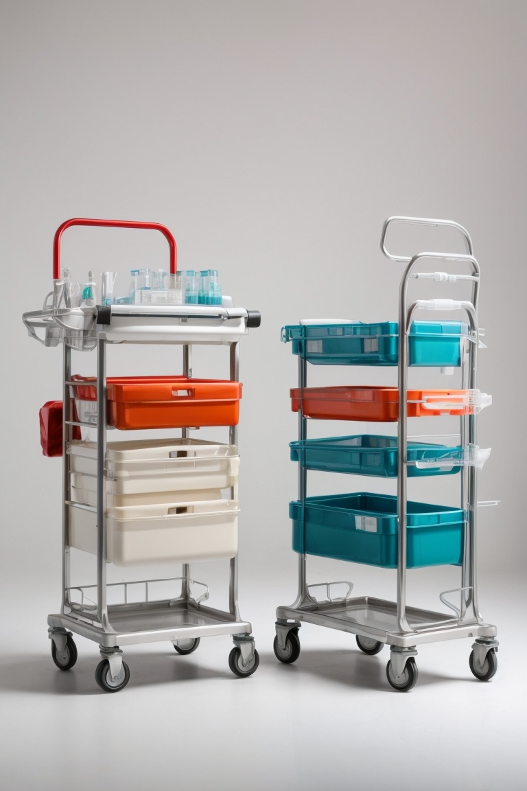 rolling endoscopy cart