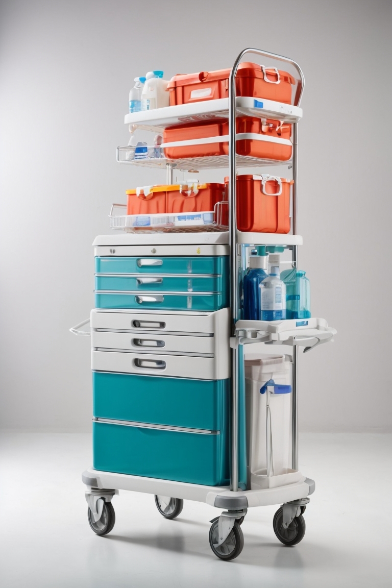 medicine trolley with drawers