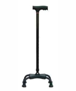 Walking Stick Quadripod Extra Length Black