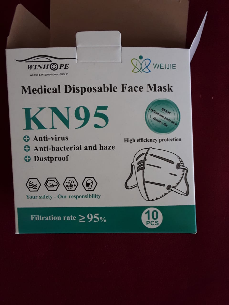 KN95 Medical Disposable face Mask