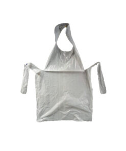 Alternative view of white long fur coat