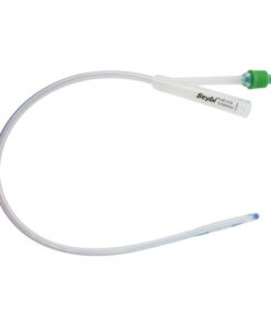 Hitecare Foley catheter latex 2 way Silicon coated green FG14
