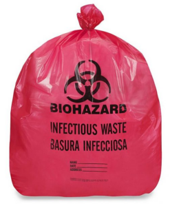 INFECTIOUS WASTE – single  box sets (includes red bag & cable tie)