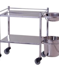 Large size trolley dressing/Washing/plaster _ Epoxy coated