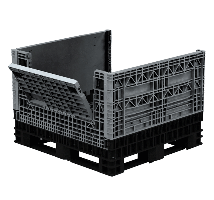 Collapsible Bin 41��� Two Drop Doors ��� 1140 X 1220 X 1042H