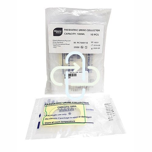 Paediatric Urine Collection Bag with Short Tube
