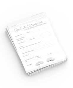 Eyelash Extension Consultation Cards