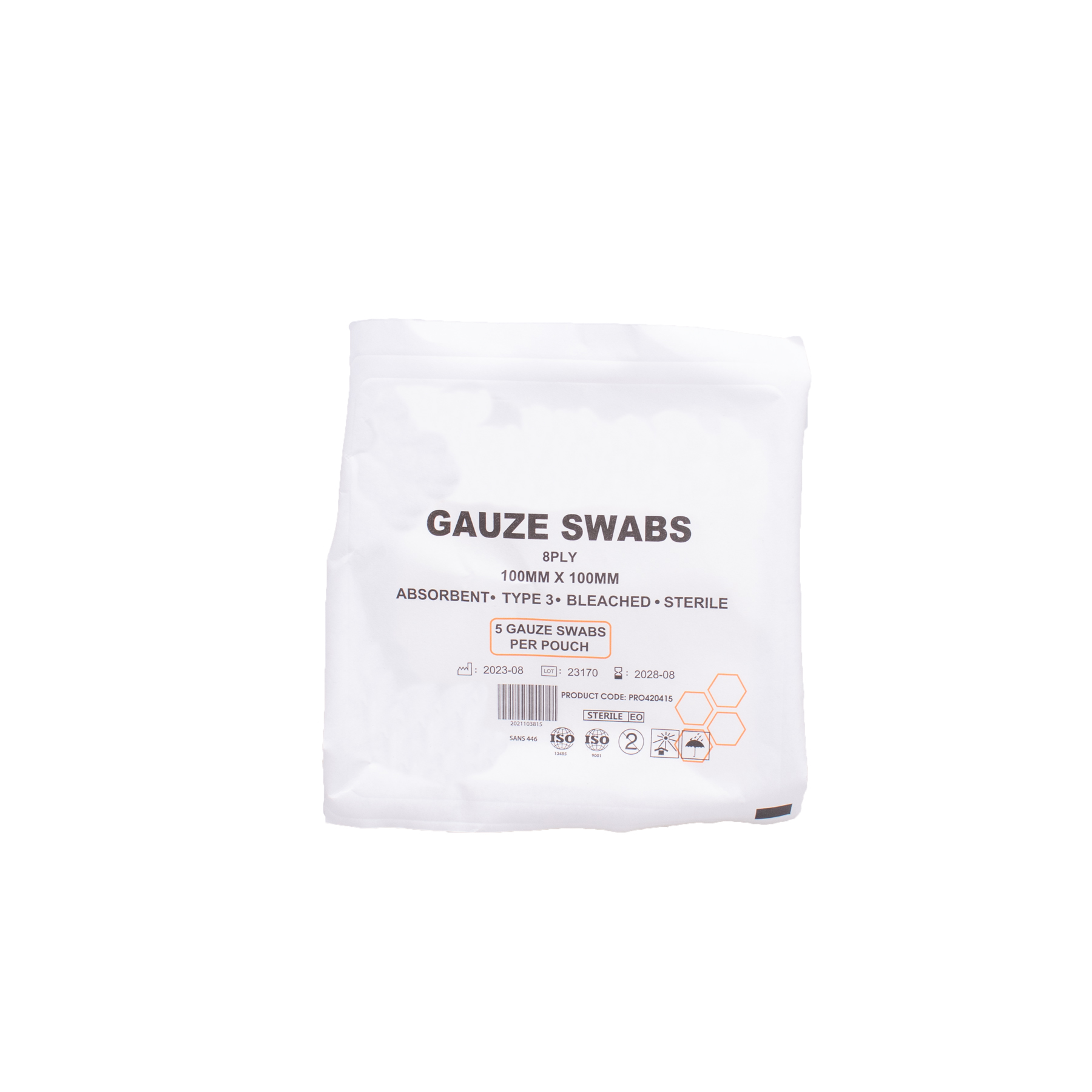 Gauze Swabs Sterile 100x100mm (5���s)