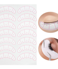 Eyelash under eye mapping stickers