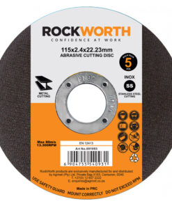 Alternative view of Rockworth Cutting Disc Steel 115X2.5Mm 5Pack