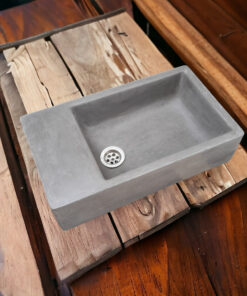 Charcoal Concrete Basin / Sink 420 X 240 X 115Mm High Quality Concrete
