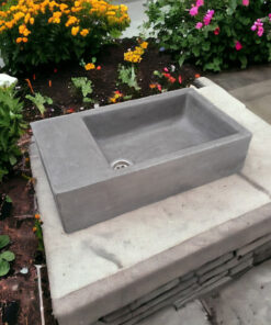 Alternative view of Charcoal Concrete Basin / Sink 420 X 240 X 115Mm High Quality Concrete