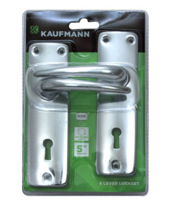 Kaufmann Lockset 4 Lever Sabs Lock + Cp Handle