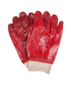 Glove Pvc Knitted Wrist