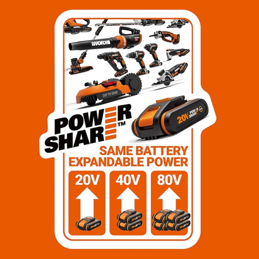 Worx Pole Saw With Auto Tension Cordless 4M Length 20V | Tool Only - Image 6