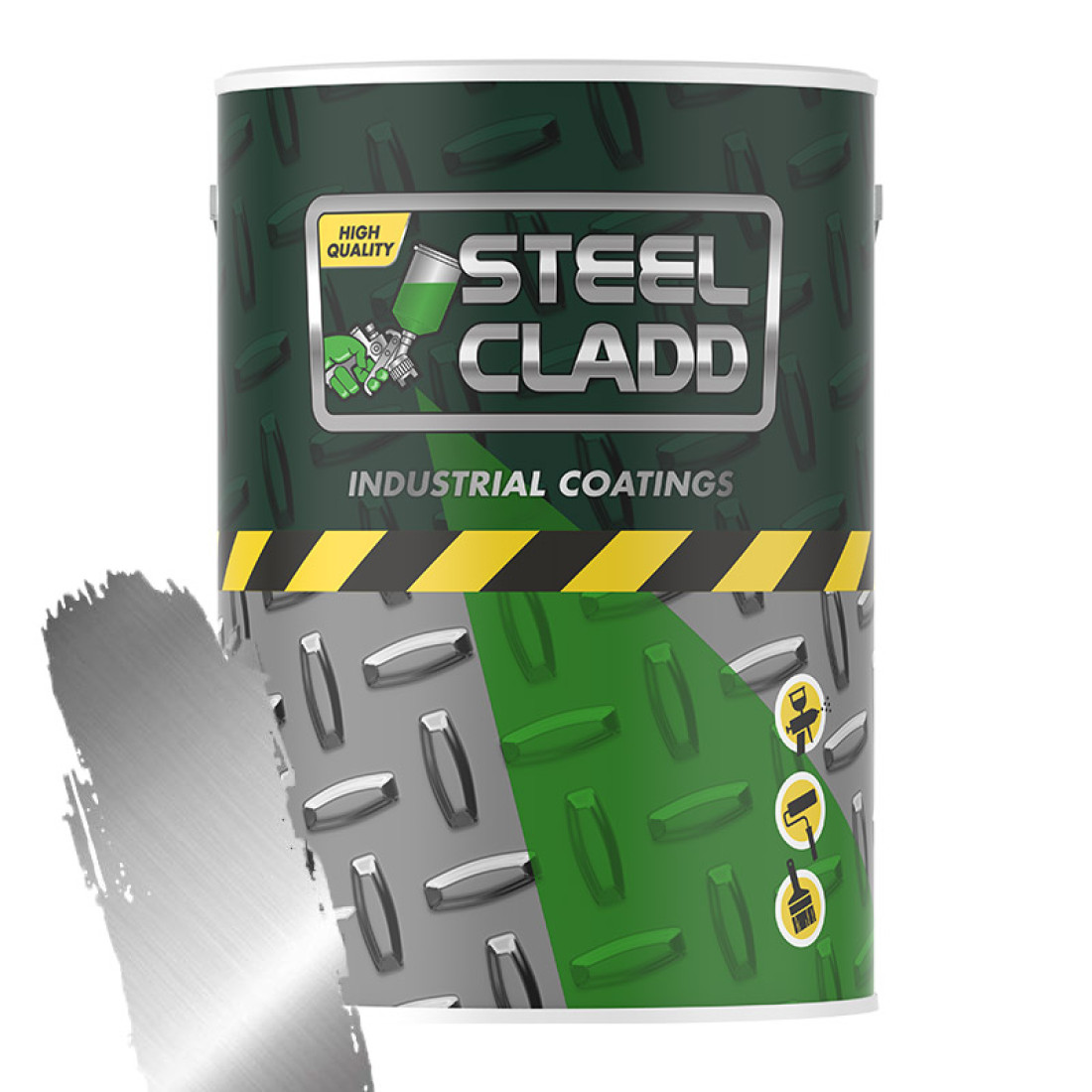Steel Cladd Quick Dry Bright Aluminium 1L