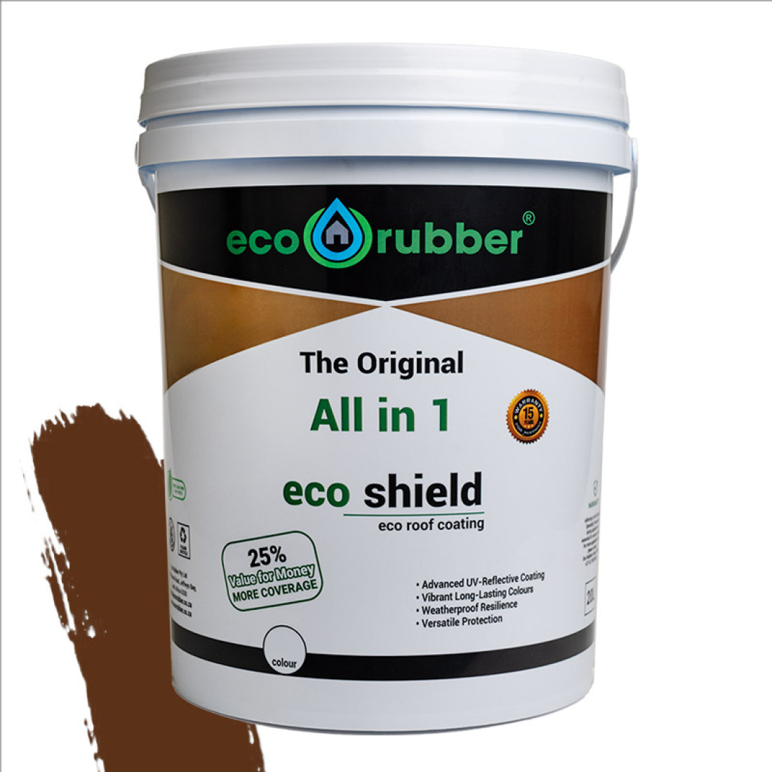 Eco Rubber All In 1 Eco Shield Brown 20L
