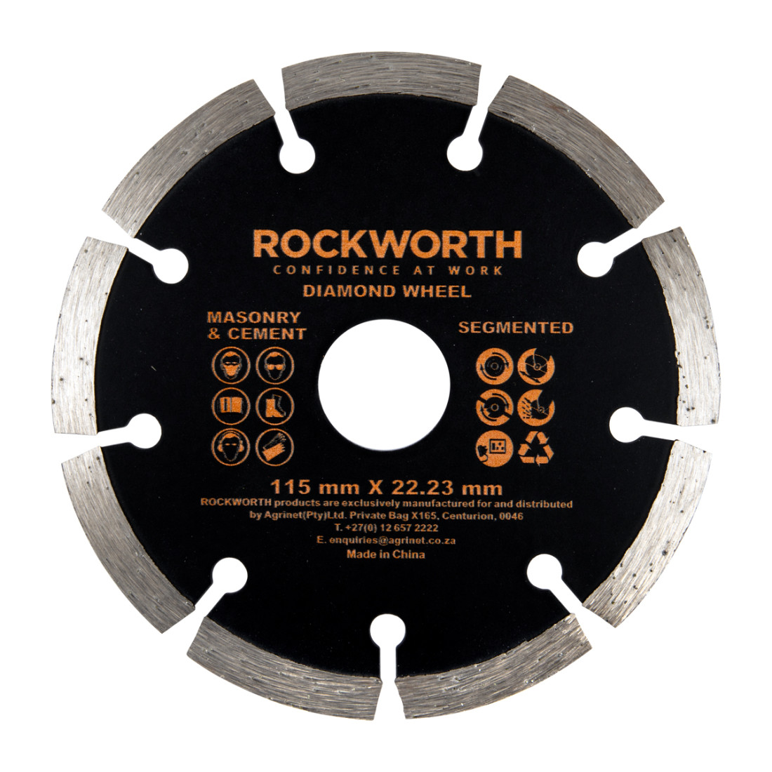 Rockworth Diamond Wheel 115Mm Segmented Rim - Image 2