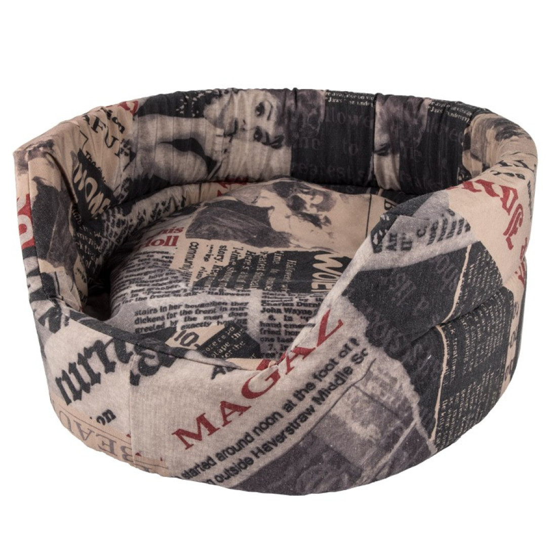 Complete Dog Bed Pollycotton Large 65Cm