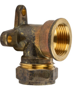 Compression Brass Elbow Wall Plate 22Mmx3/4 Sabs