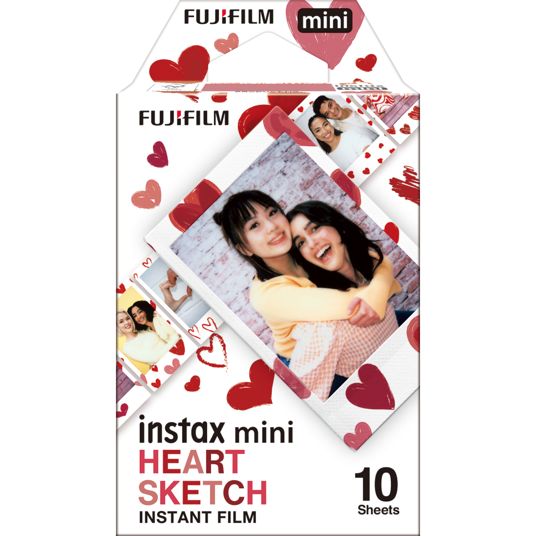 Instax Film Mini Pat Heart Sketch 1 Pack (10 Sheets)