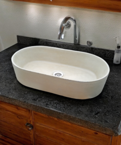 Alternative view of Gaia'S Ark Ivory Concrete Sink 53 X 30 X 11.5Cm