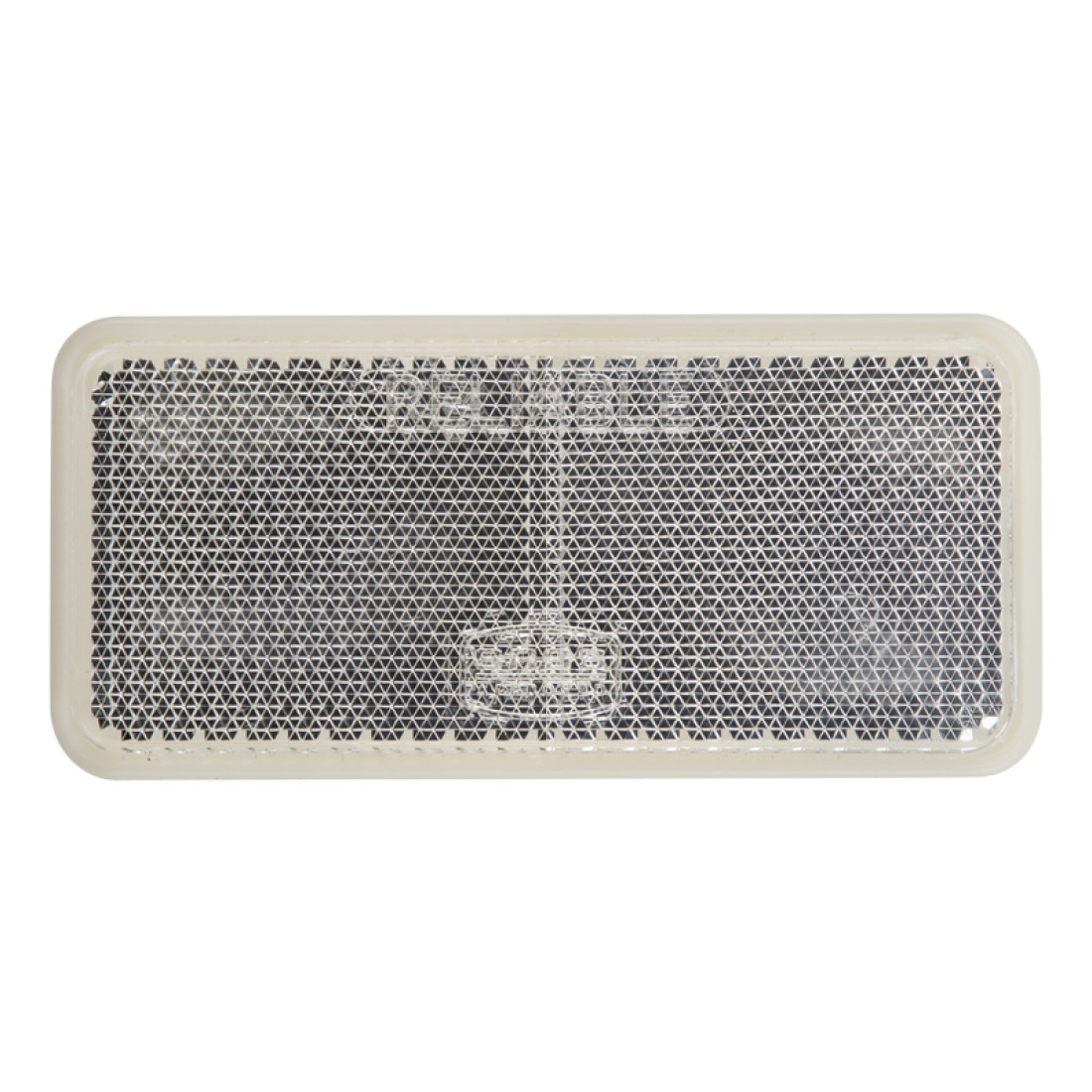 Square Reflector Stick-On Wht 90Mm